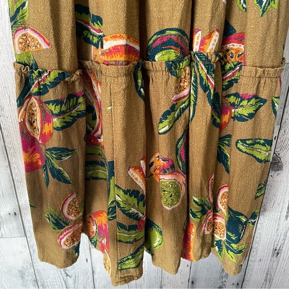 The Odell’s Anthro Bailey Dress Olive Green Fruit print size
Medium - Picture 5 of 9